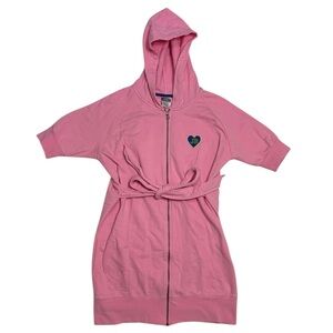Y2K Joe Boxer loungewear Pink robe hoodie